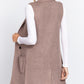 Sleeveless Long Sweater Vest
