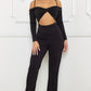 Open Shoulder Cutout Detail Jumpsuit