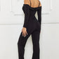 Open Shoulder Cutout Detail Jumpsuit