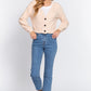 Long Slv V-neck Sweater Cardigan