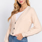 Long Slv V-neck Sweater Cardigan
