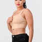 Lux Faux Leather Pu Zipup Strap Sleeveless Cropped Top
