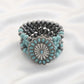 Rodeo western concho beaded bracelet