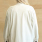 Faux Leather Button Down Shacket With Side Pockets