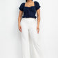 Eyelet Embroidered Smock Top