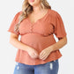Plus Tie Detail Flare Top