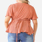 Plus Tie Detail Flare Top