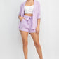 Roll-up Quarter Sleeve Jacket