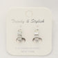 Stripe Metal Huggie Earring