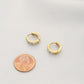 Stripe Metal Huggie Earring
