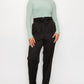 High-rise Belted Paperbag Pants