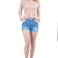 Peasant Sleeve Floral Smocked Top