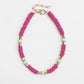 Wood Disc Beaded Necklace