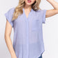 Dolman Slv Button Down Woven Top