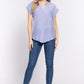 Dolman Slv Button Down Woven Top