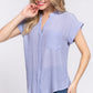 Dolman Slv Button Down Woven Top