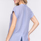 Dolman Slv Button Down Woven Top