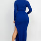 Side Slit Bodycon Maxi Dress