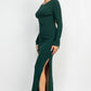 Side Slit Bodycon Maxi Dress