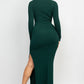 Side Slit Bodycon Maxi Dress