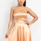 Crisscross A-line Cinched Skater Dress
