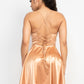 Crisscross A-line Cinched Skater Dress