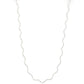 Chevron Pattern Metal Necklace