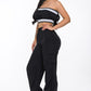 Solid Tube Crop Top & Cargo