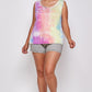 Tie Dye Tank With Studded Detail, Loose Fit, Easy Casual Wear