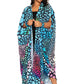 Dot Robe With Wrist Band