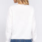Long Slv X Strap V-neck Sweater