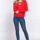Long Slv X Strap V-neck Sweater