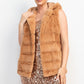 Faux Fur Collared Vest