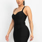Sweetheart Wide Strap Bandage Dress