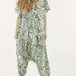 Loose Round Neck Print Onesie-like Jumpsuit
