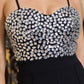 Jewel Sewn Detailed Top Fashion Jumpsuit
