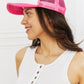 Fame Falling For You Trucker Hat in Pink