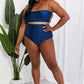 Marina West Swim Wave Break Contrast Trim One-Piece