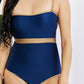 Marina West Swim Wave Break Contrast Trim One-Piece